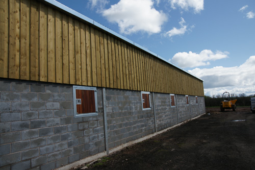 Steel agricultural building